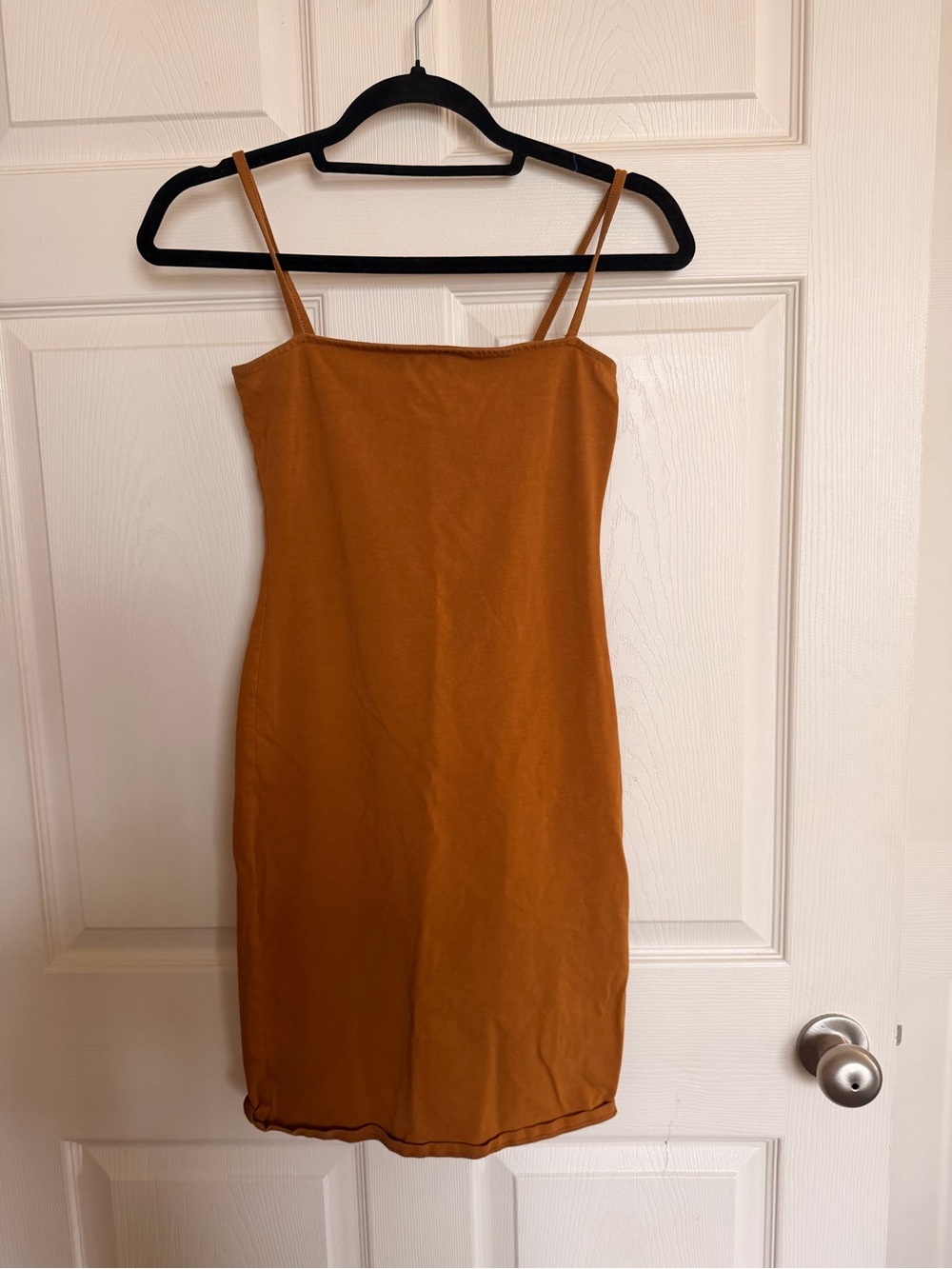 Forever 21 Rust Orange/Mustard Bodycon Mini Dress – Size Small